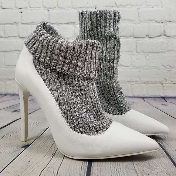 JEFFREY CAMPBELL | Hi-Sox ankle heels pumps - Picture 6 of 11